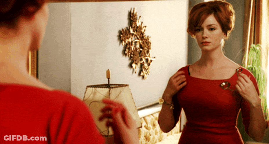 Christina Hendricks Getting Ready To Have Fun GIF