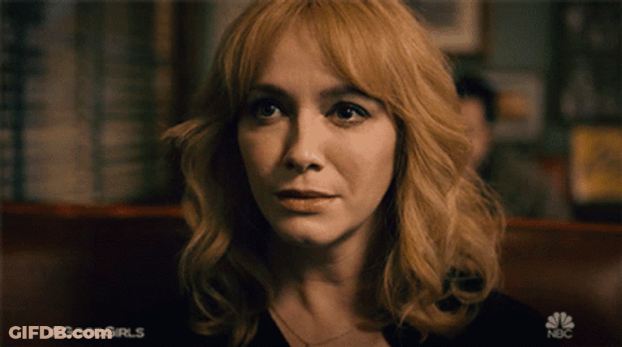 Christina Hendricks Head Turn To A Man GIF