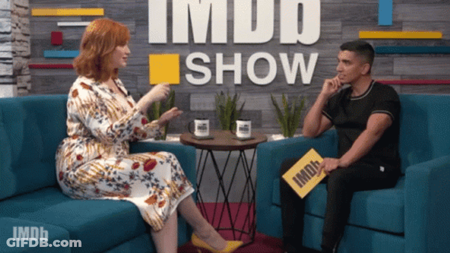 Christina Hendricks In A Talk Show GIF