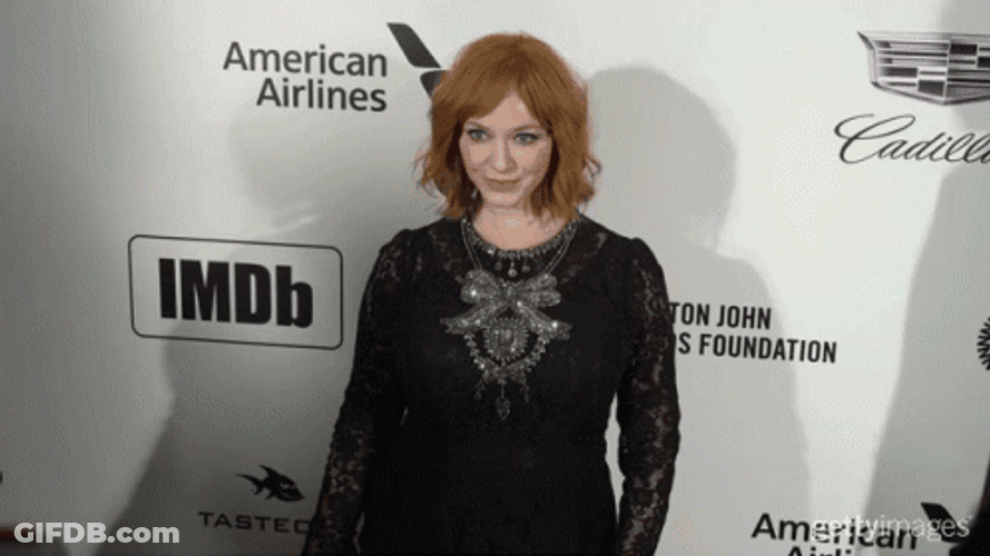 Christina Hendricks In Front Of The Cameras GIF