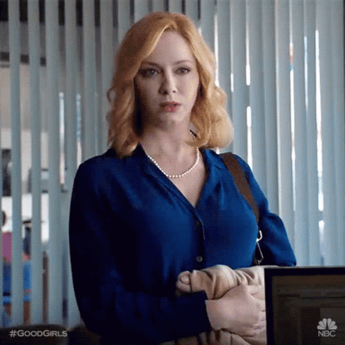 Christina Hendricks Shaking Her Head GIF