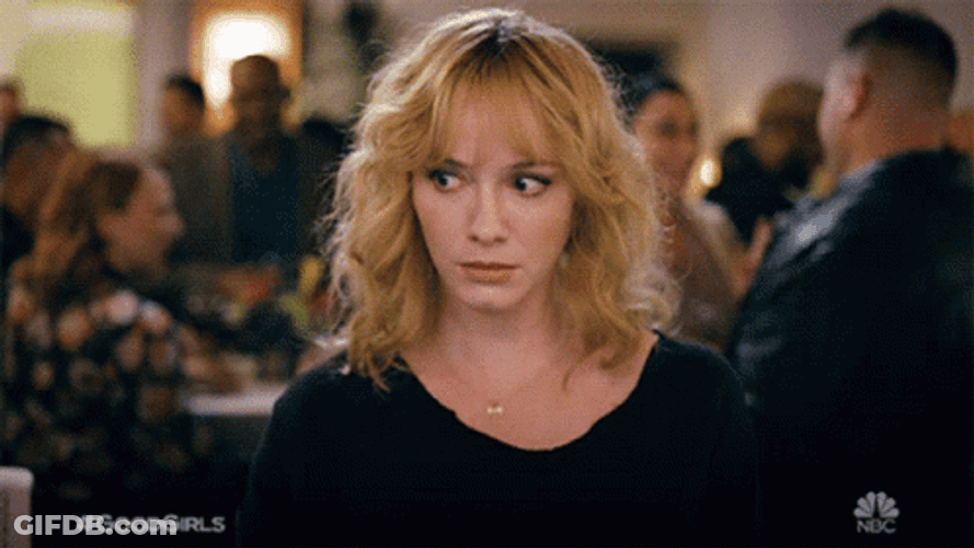 Christina Hendricks Staring In A Man GIF