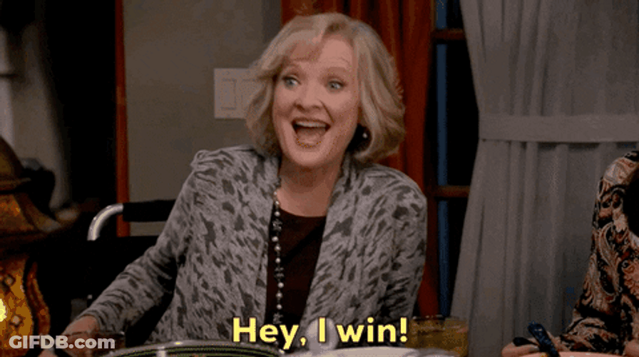Christine Ebersole Hey I Won GIF