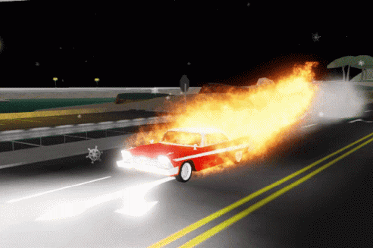 Christine Killer Car In Fire Cause Car Explosion GIF