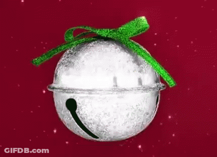 Christmas Bell With Green Bow Can Do N'ts GIF