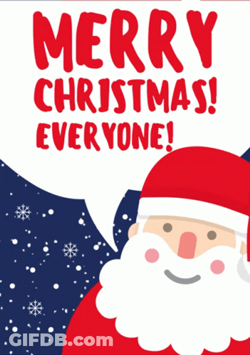 Christmas Blessings Merry Christmas Everyone GIF