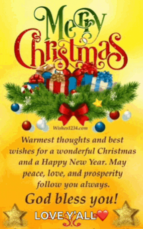 Christmas Blessings Message Meme GIF