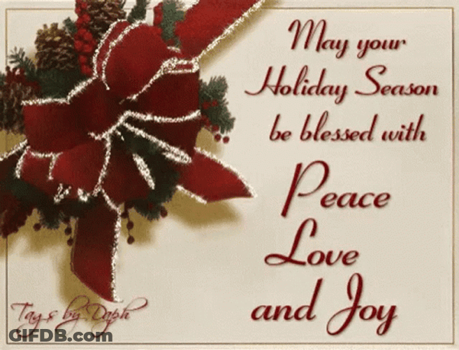 Christmas Blessings Peace Love And Joy GIF