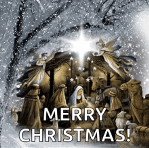 Christmas Card Nativity Of Jesus Christ GIF