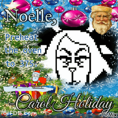 Christmas Card Noelle Preheat The Oven To 375 Degrees GIF