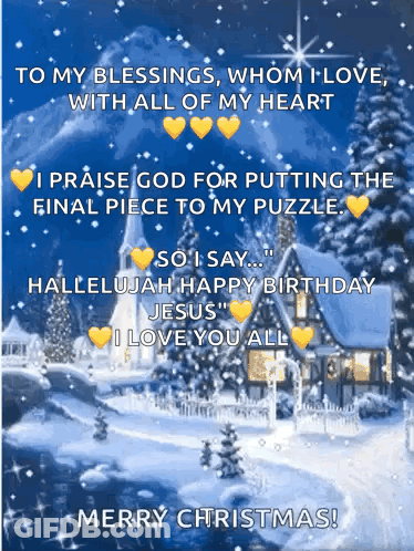 Christmas Card Saying Merry Christmas GIF