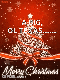 Christmas Card With Tree And Texas Words GIF