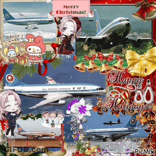 Christmas Collage With Merry Christmas GIF