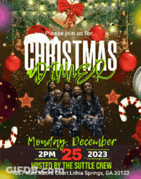 Christmas Dinner Advertisement GIF