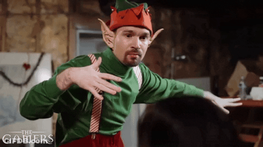 Christmas Elf Man Angry Spits GIF