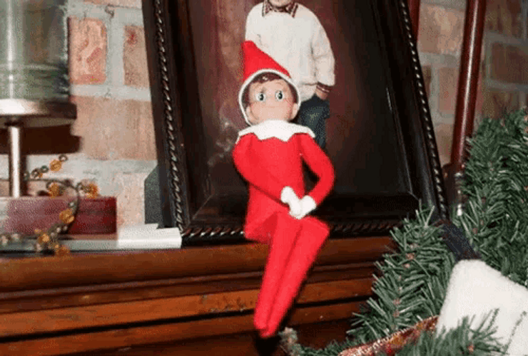 Christmas Elf Saying Hi GIF