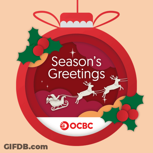 Christmas Greeting Card From OCBC Bank GIF