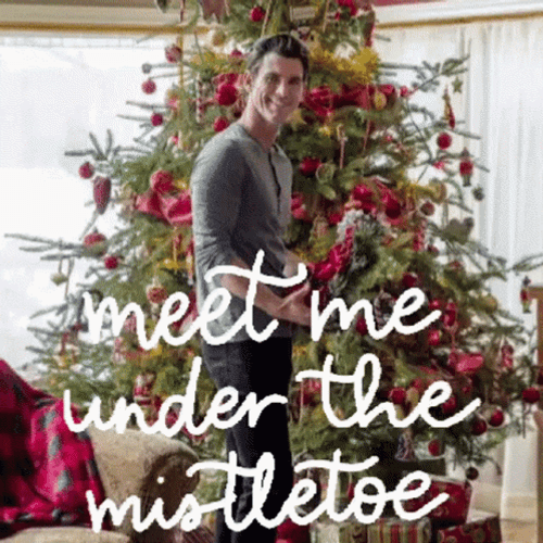Christmas In July Meet Me Under Mistletoe GIF