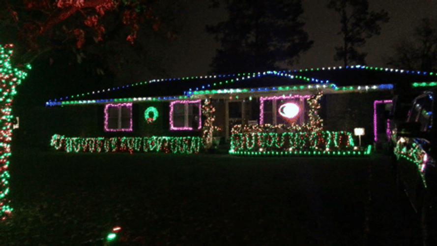 Christmas Lights Holiday House GIF