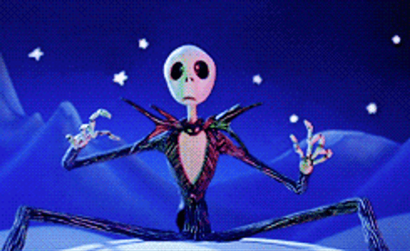 Christmas Lights Jack Skellington GIF