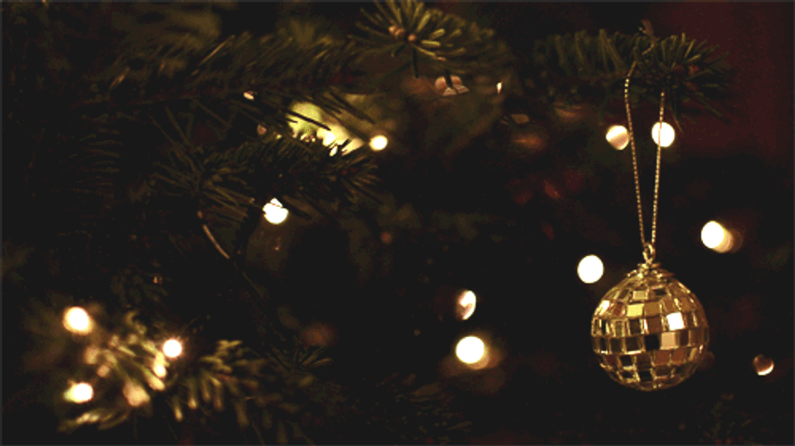 Christmas Lights Sparkling Ball GIF