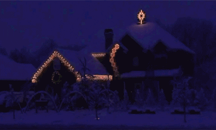 Christmas Lights Winter Dawn GIF