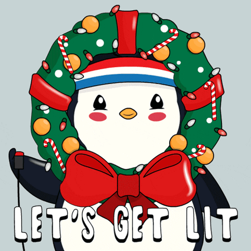 Christmas Party Today Let's Get Lit GIF