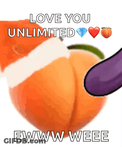 Christmas Peach GIF