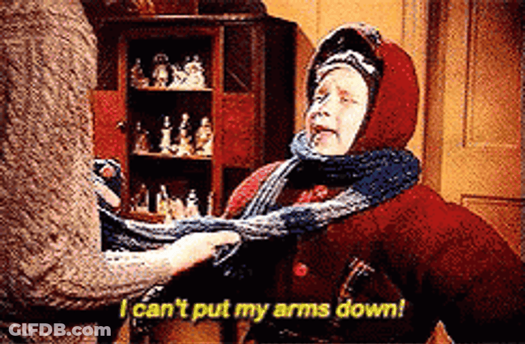 Christmas Story Cant Move Arms GIF