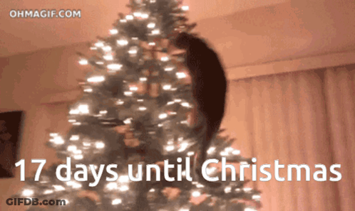 Christmas Tree 17 Days Until Christmas GIF