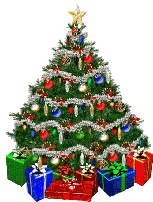 Christmas Tree Gifts Holiday Sticker GIF
