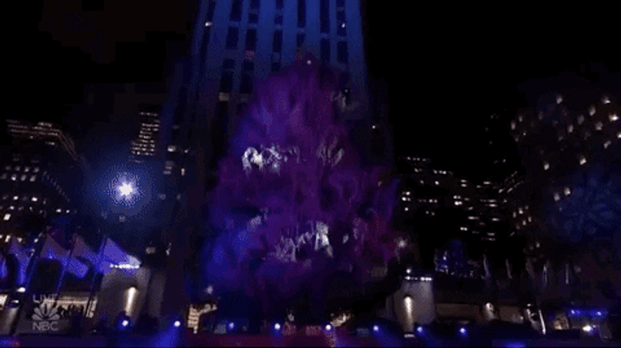 Christmas Tree Lighting Rockefeller GIF