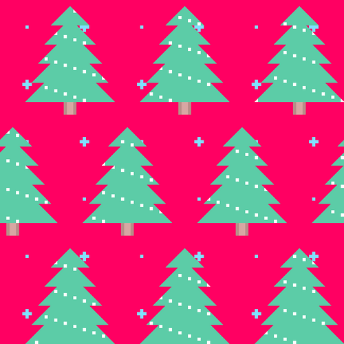Christmas Tree Pattern Animation GIF
