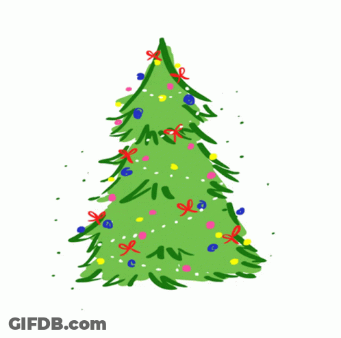 Christmas Tree With Decorations GIF