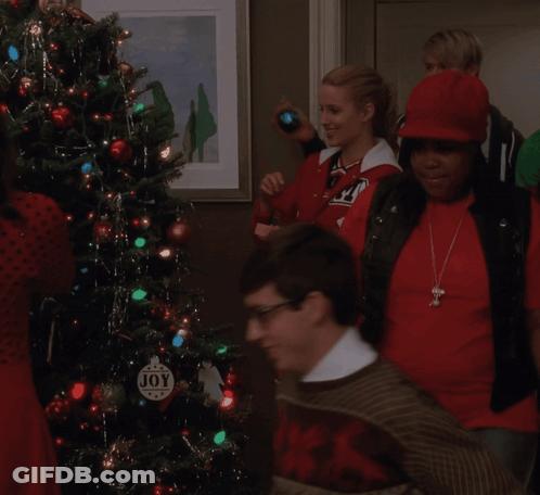 Christmas Tree With Joy Ornament GIF