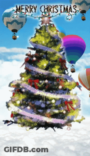 Christmas Tree With Merry Christmas GIF