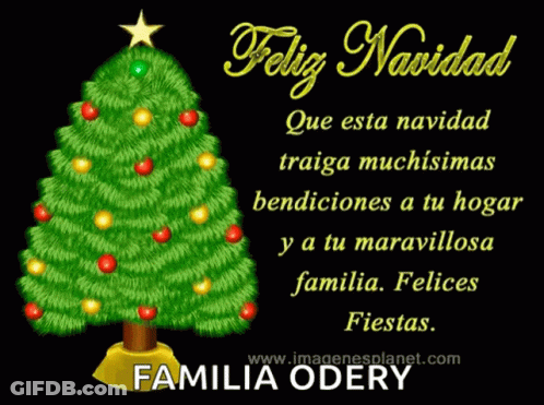 Christmas Tree With Star Feliz Navidad GIF