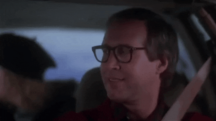 Christmas Vacation Clark Griswold Happy Then Sad GIF