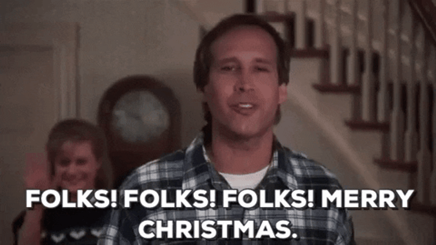 Christmas Vacation Folks GIF