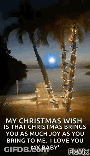 Christmas Wish Brings Joy Love My Baby GIF