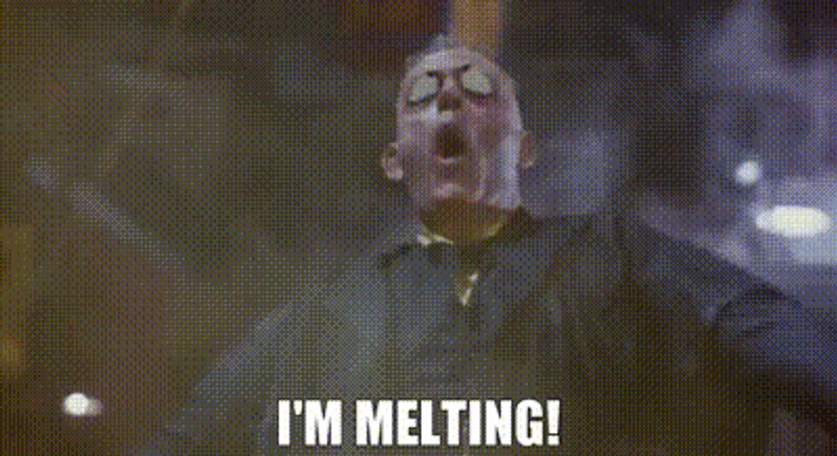 Christopher Lloyd I'm Melting In Roger Rabbit Movie GIF