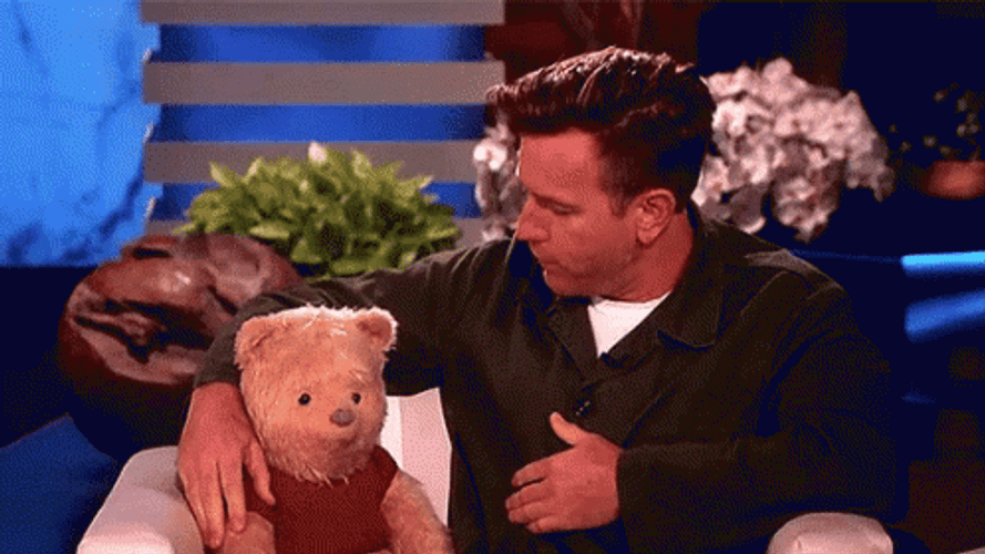 Christopher Robin Ewan McGregor Interview GIF