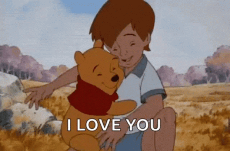 Christopher Robin Winnie The Pooh Love GIF