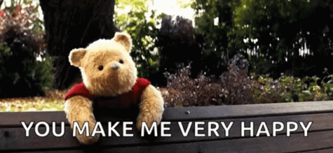 Christopher Robin You Make Me Happy GIF