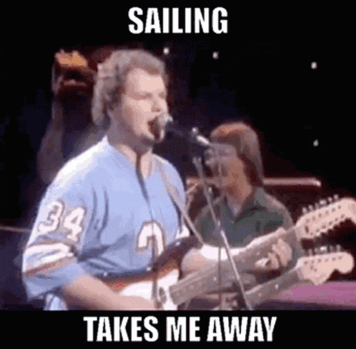 Christopher Singing Sailing Away GIF