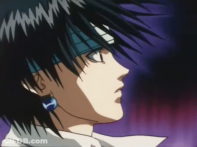 Chrollo Closing His Book GIF