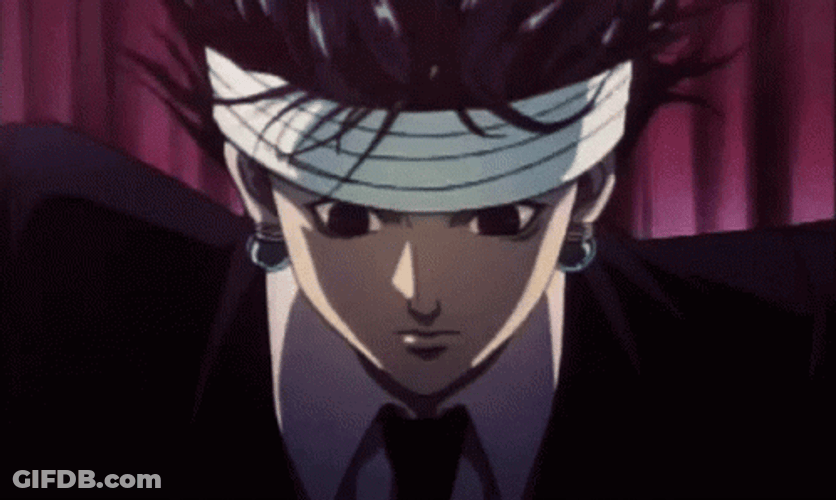 Chrollo Landing On The Ground GIF