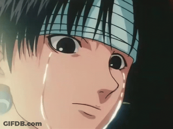 Chrollo Wiping His Tears GIF
