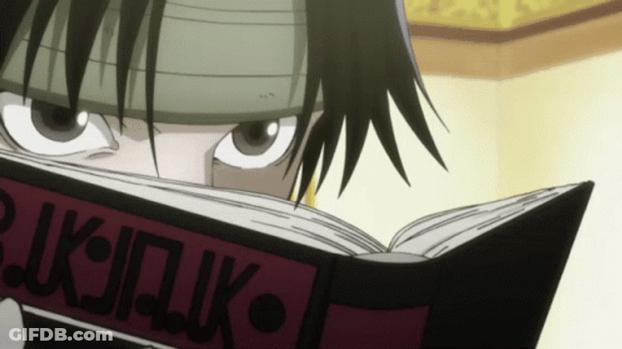 Chrollo With His Book Of Stolen Ability GIF