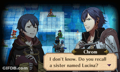 Chrom Talking To Another Character GIF